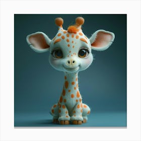 Cute Giraffe 16 Canvas Print