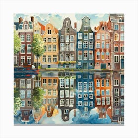 Amsterdam Houses 5 Canvas Print