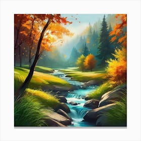 Autumn Forest 121 Canvas Print