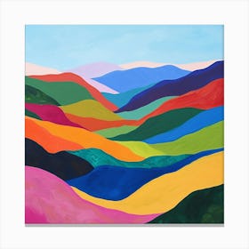 Colourful Abstract Sierra Nevada National Park Usa 4 Canvas Print