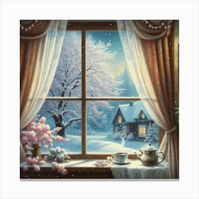 Winter Window Canvas Print