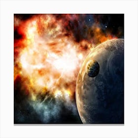 Space Explosion Canvas Print