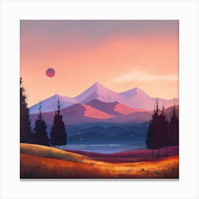 Landscape Painting 88 Canvas Print