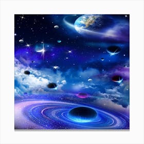 Space Galaxy Wallpaper Canvas Print