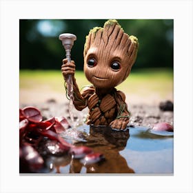 Guardians Of The Galaxy baby Groot Canvas Print