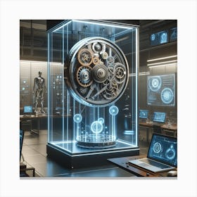 Futuristic Clock 1 Canvas Print