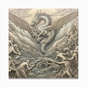 'Dragon Of The Gods' Canvas Print