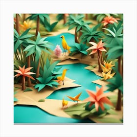 Origami Art Canvas Print