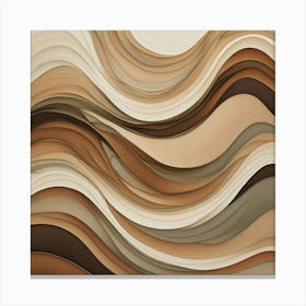 Abstract Wavy Pattern 4 Canvas Print