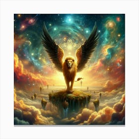 Lion In The Sky 7 Canvas Print