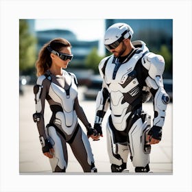 Building A Strong Futuristic Suit Like The One In The Image Requires A Significant Amount Of Expertise, Resources, And Time 4 Canvas Print