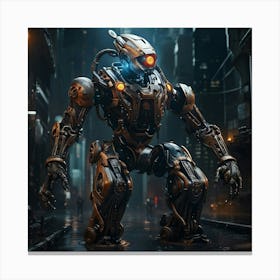 Robotic Cyclops Canvas Print