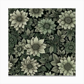 Floral Wallpaper 3 Canvas Print