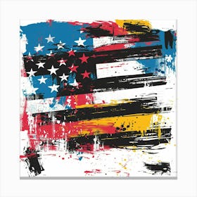 A Usa Expressive Strokes Illustration 1719926391 3 Canvas Print