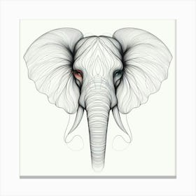 Elephant Head 3 Canvas Print