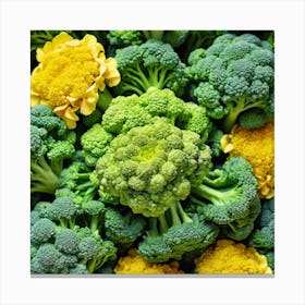 Florets Of Broccoli 7 Canvas Print