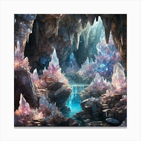 Crystal Cave Canvas Print