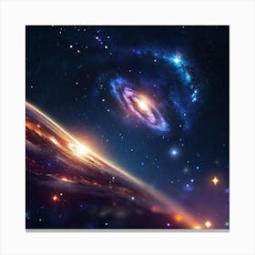 Galaxy In Space 1 Canvas Print