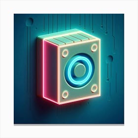 Neon Box Canvas Print