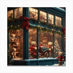 Christmas Shop Canvas Print