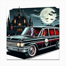 Dracula Car Canvas Print