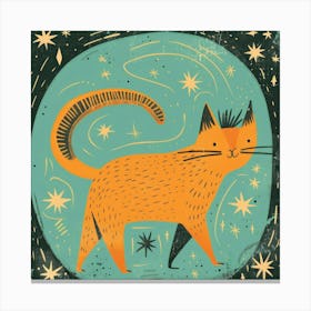 Cat In The Stars Canvas Print