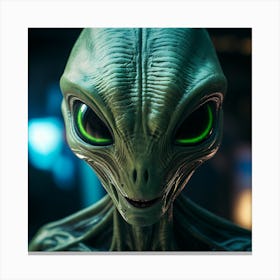 Alien Head 13 Canvas Print