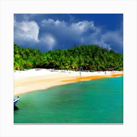 Tropical Beach 2 Canvas Print