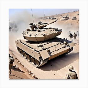 M1a2 Tank Canvas Print