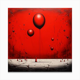 Red Balloons Canvas Print