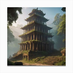 Chinese Pagoda Canvas Print