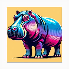 Hippo 3 Canvas Print