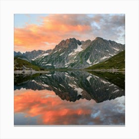 Sunset In The Mountains 2 Canvas Print