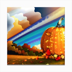 Fall Pumpkin Canvas Print