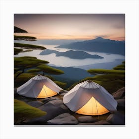 CAMPING JAPANESE STYLE Canvas Print