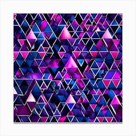 Abstract Triangles 1 Canvas Print