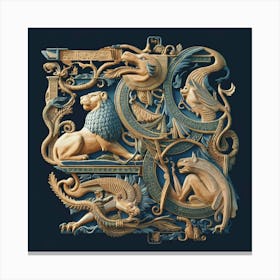 Carved Wood Carving Canvas Print