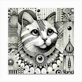 Brickdash City Cat Canvas Print