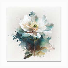 Watercolor Flower Abstract 30 Canvas Print