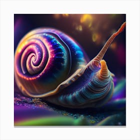 Colorful Snail Canvas Print