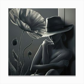 lady feel sad  Canvas Print