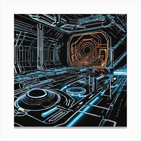 Futuristic Space 3 Canvas Print