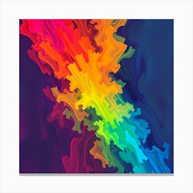 Rainbow Splatter Canvas Print