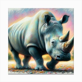 Rhinoceros 7 Canvas Print