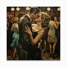 Enchantment Under the Chandeliers: A Dance to Remember Canvas Print