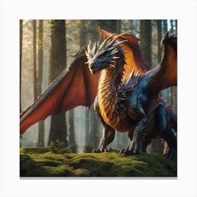 Fantasy Creatures" - Fantastical creatures like dragons, unicorns, or mythical beasts to life in stunning detail Canvas Print