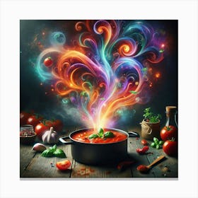 Colorful Food Art Canvas Print