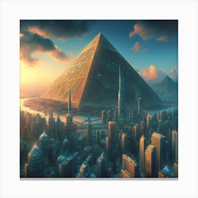 Pyramid City 4 Canvas Print