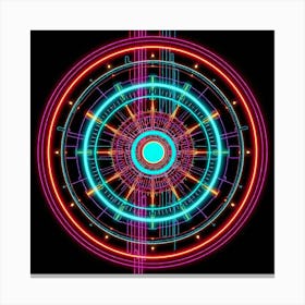 Retro Futuristic Elements,Retro Futuristic Background,Retro Futuristic Templates (40) Canvas Print