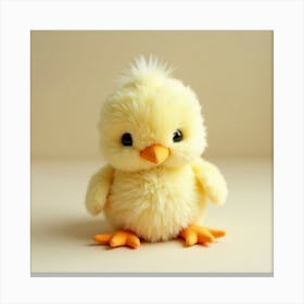 Flux Dev A Small Endearing Chick Stuffed Animal With Soft Fluf 3 Leinwandbild